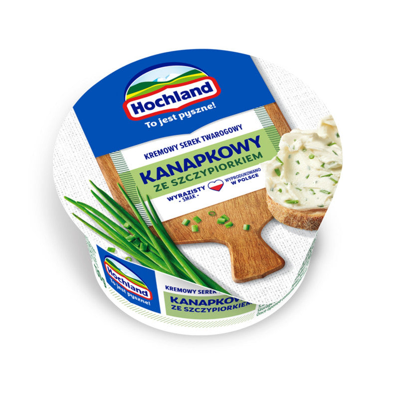 Hochland Kremowy serek twarogowy kanapkowy ze szczypiorkiem 130 g