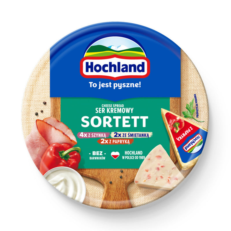 Hochland Ser kremowy sortett w trójkącikach 180 g