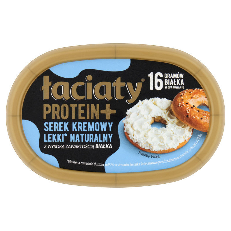 Łaciaty Protein+ Serek kremowy lekki naturalny 135 g