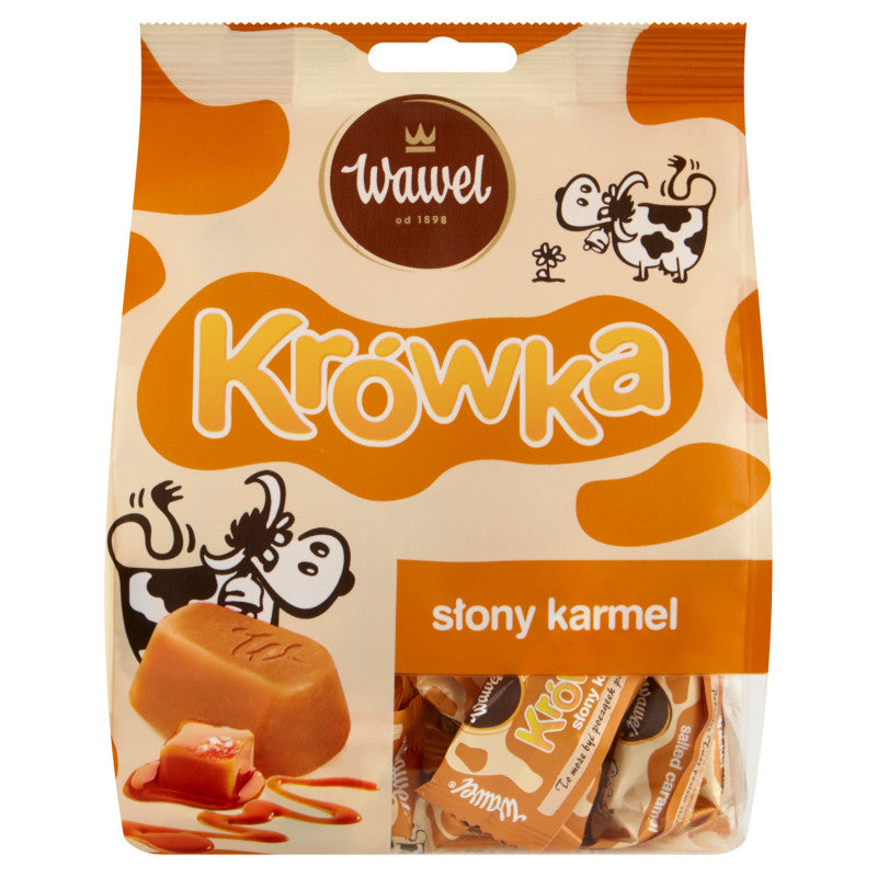 Wawel Krówka Pomadki mleczne słony karmel 250 g