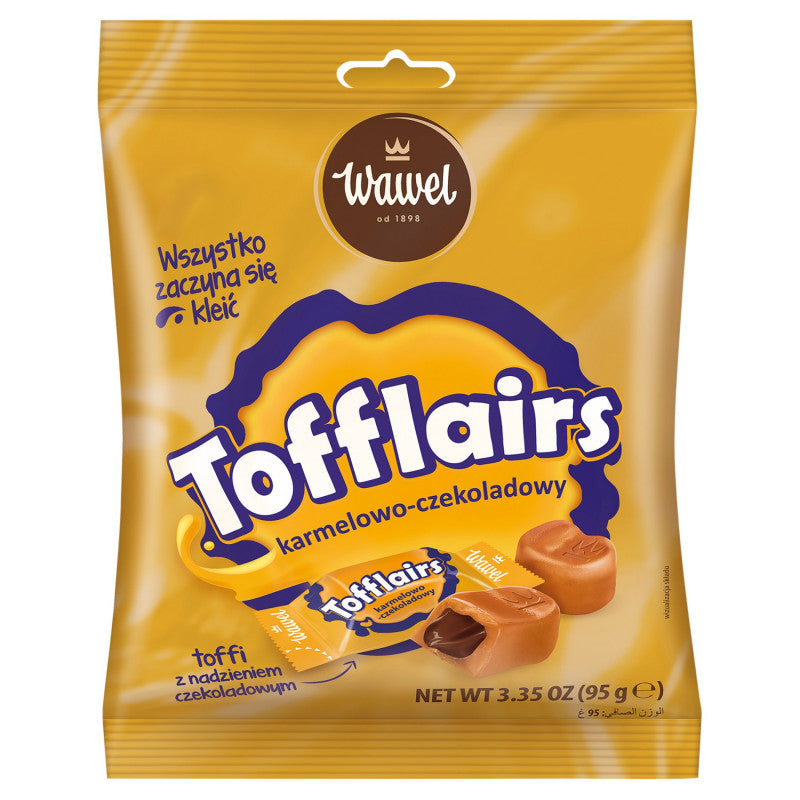 Wawel Tofflairs Cukierki karmelowo-czekoladowe 120 g