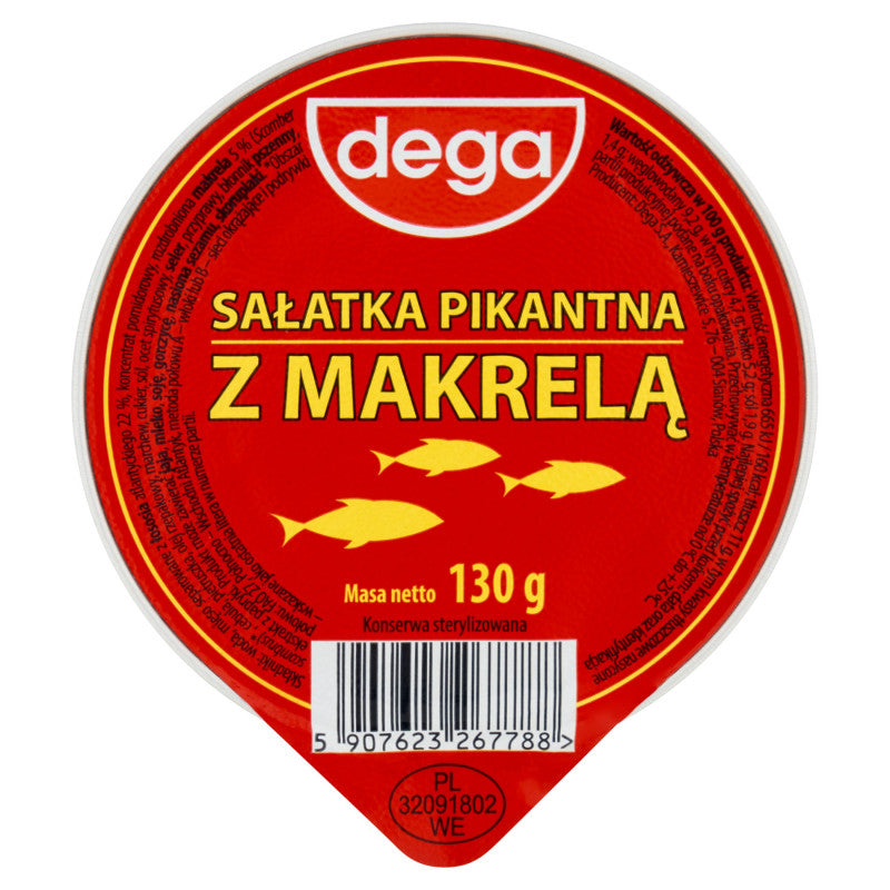 dega Sałatka pikantna z makrelą 130 g