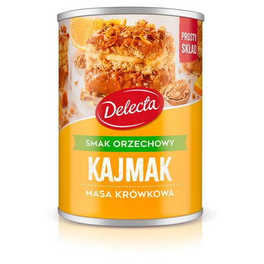Delecta Kajmak masa krówkowa smak orzechowy 400 g