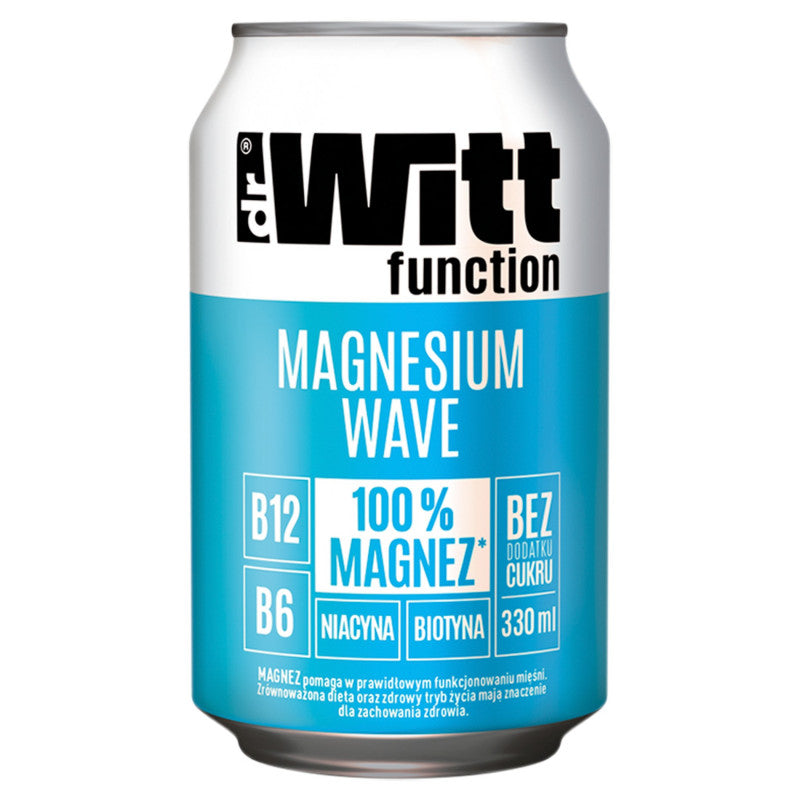 Dr Witt Function Magnesium Wave Gazowany napój wieloowocowy o smaku ananasa i cytryny 330 ml