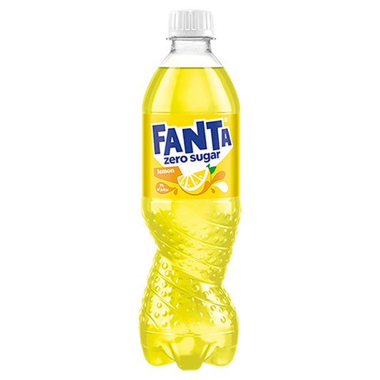 Fanta Zero Sugar Napój gazowany o smaku cytrynowym 500 ml