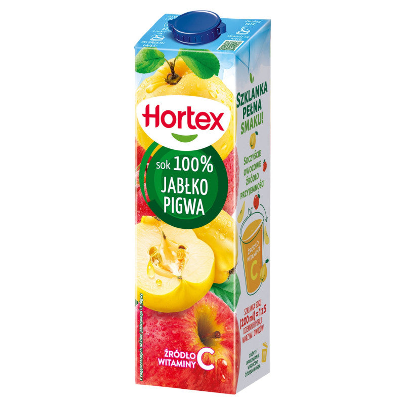 Hortex Sok 100 % jabłko pigwa 1 l