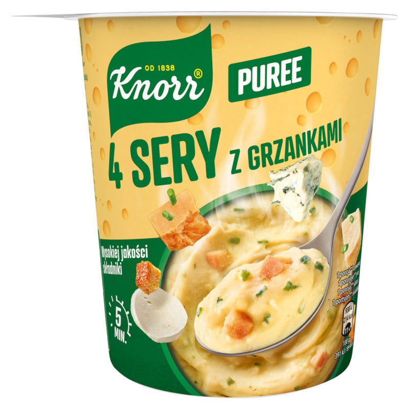 Knorr Puree ziemniaczane 4 sery z grzankami 50 g
