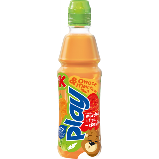Kubuś Play! Napój z marchwi i owoców marchew truskawka jabłko 400 ml