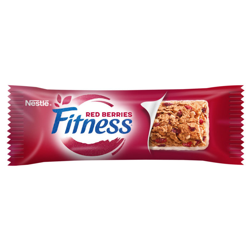 Nestlé Fitness Red Berries Płatki śniadaniowe w formie batonika 23,5 g